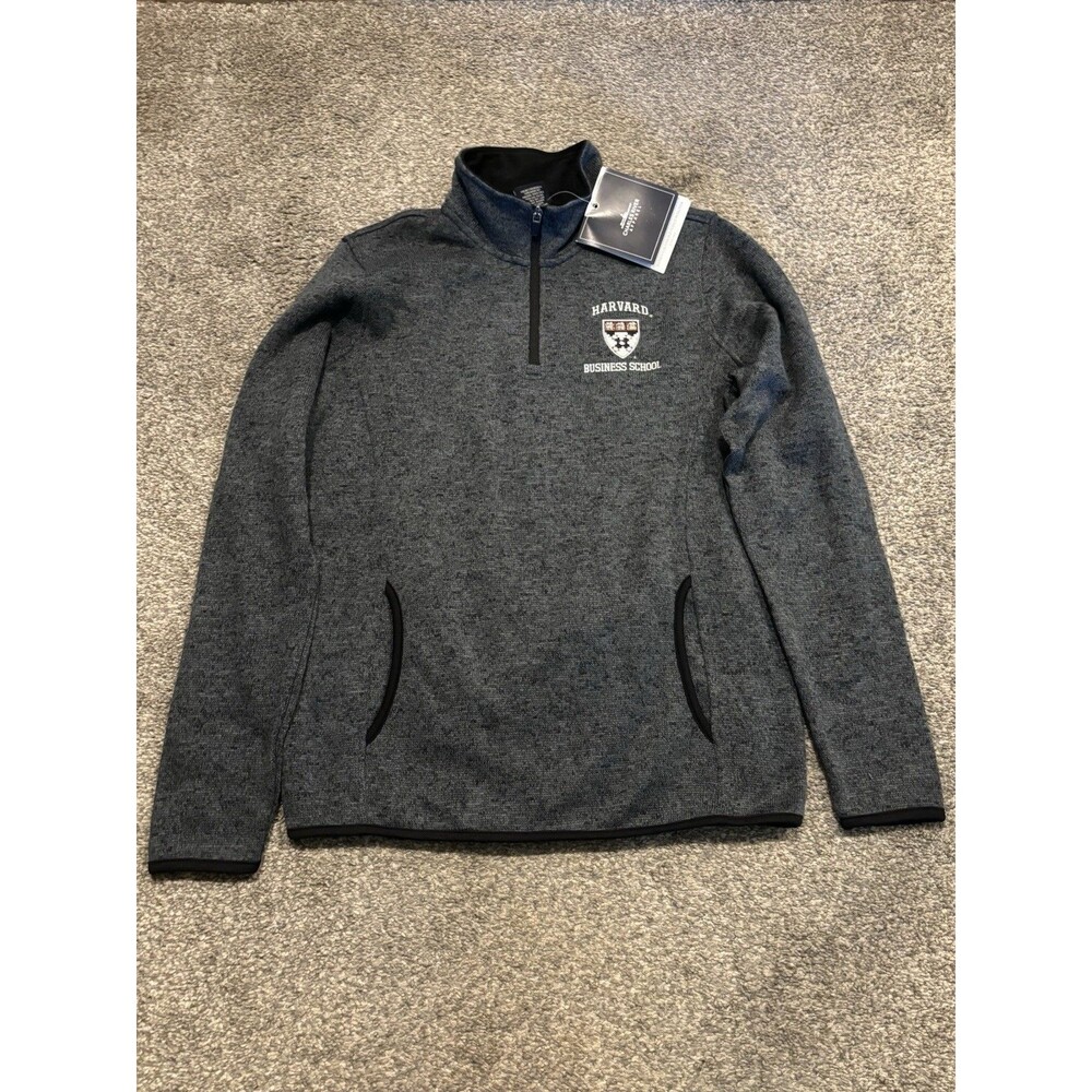 Harvard Business School Women Fleece Pullover Size L Charles River Fleece – NWT